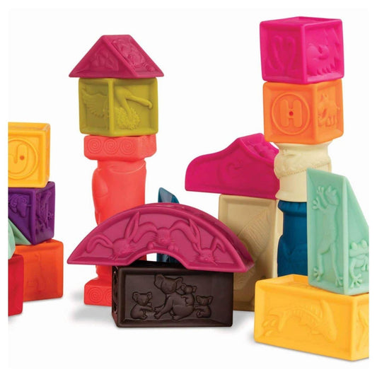 Toys Elemenosqueeze Educational Baby Blocks - 26 Blocks