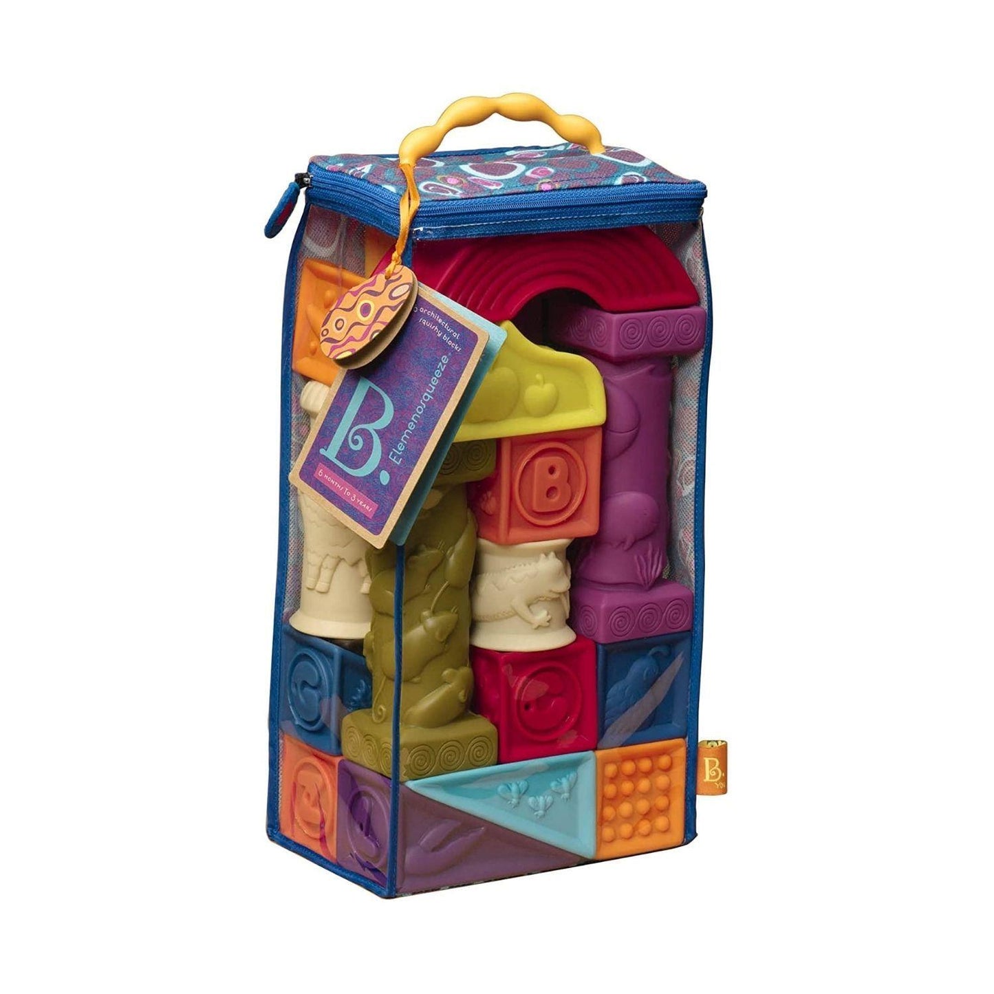 Toys Elemenosqueeze Educational Baby Blocks - 26 Blocks